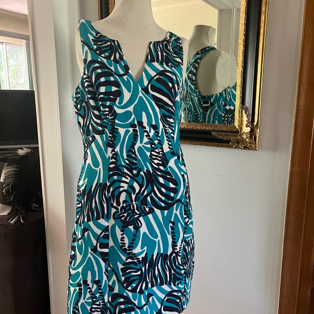 Lilly Pulitzer Classic I’m Game Zebra print Madeline shift